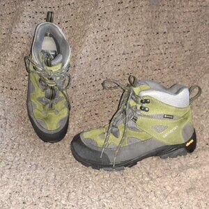 ZAMBERLAN-QUANTUM GTX-Green Suede/Leather-Hiking/Trail Boots-Sz 37-Near Mint